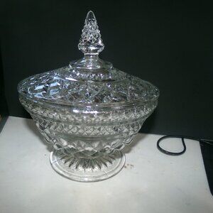 vjntage wexford anchor hockey glass candy jar. in original box.